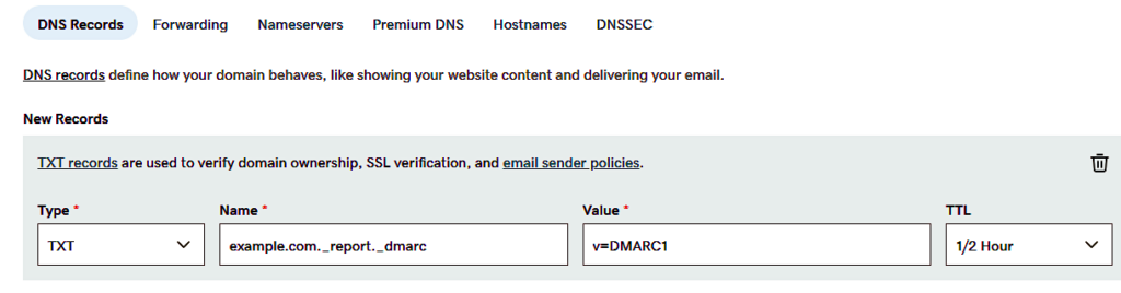 dmarc external destination